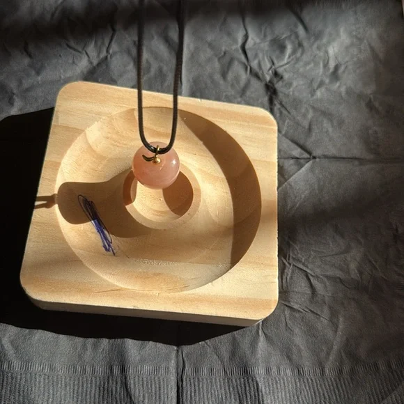 Natural apple shape pink Jade Christmas Gift - Picture 2 of 5